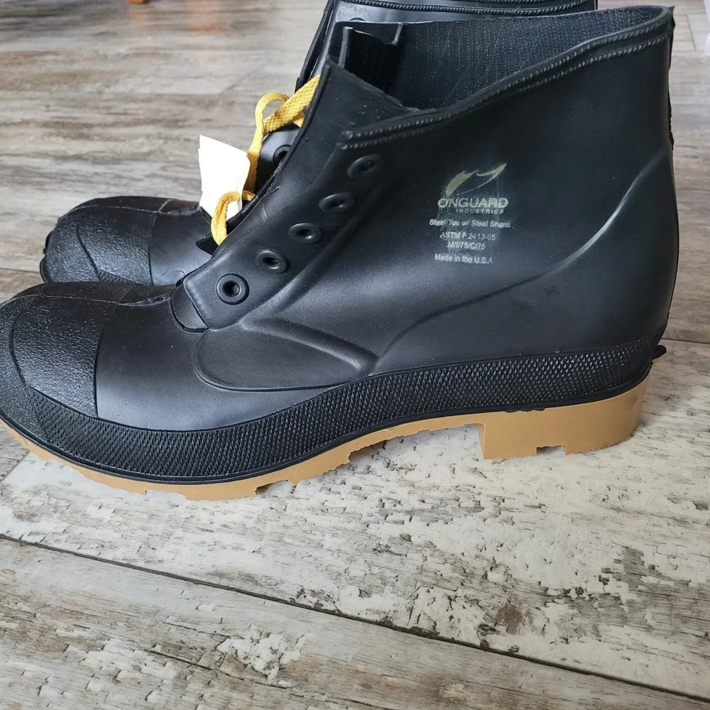 Onguard 86304 Men's 6" PVC Steel Toe Work Boots Black NWT Size 11 - Picture 5 of 10